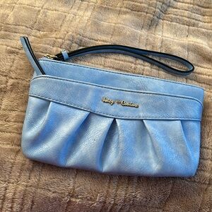 Juicy couture light blue wristlet